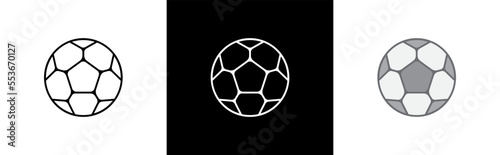 Soccer ball icon. football symbol sign for sports apps and websites	