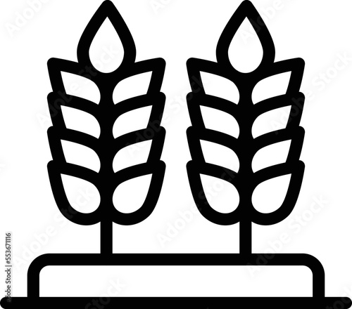 Wheat Vector Icon Design Illustration