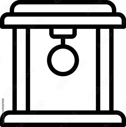 Torii Gate Vector Icon Design Illustration