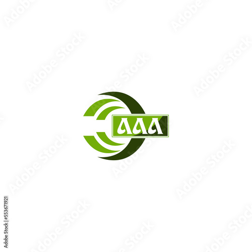 AAA trendy letter logo design
