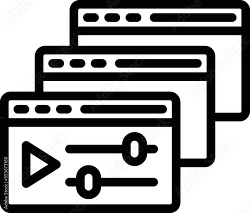 Courses Vector Icon Design Illustration