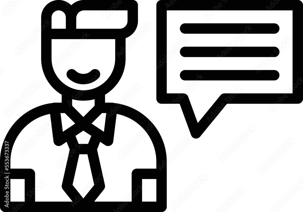 Interview Vector Icon Design Illustration Interview Vector Icon Design Illustration