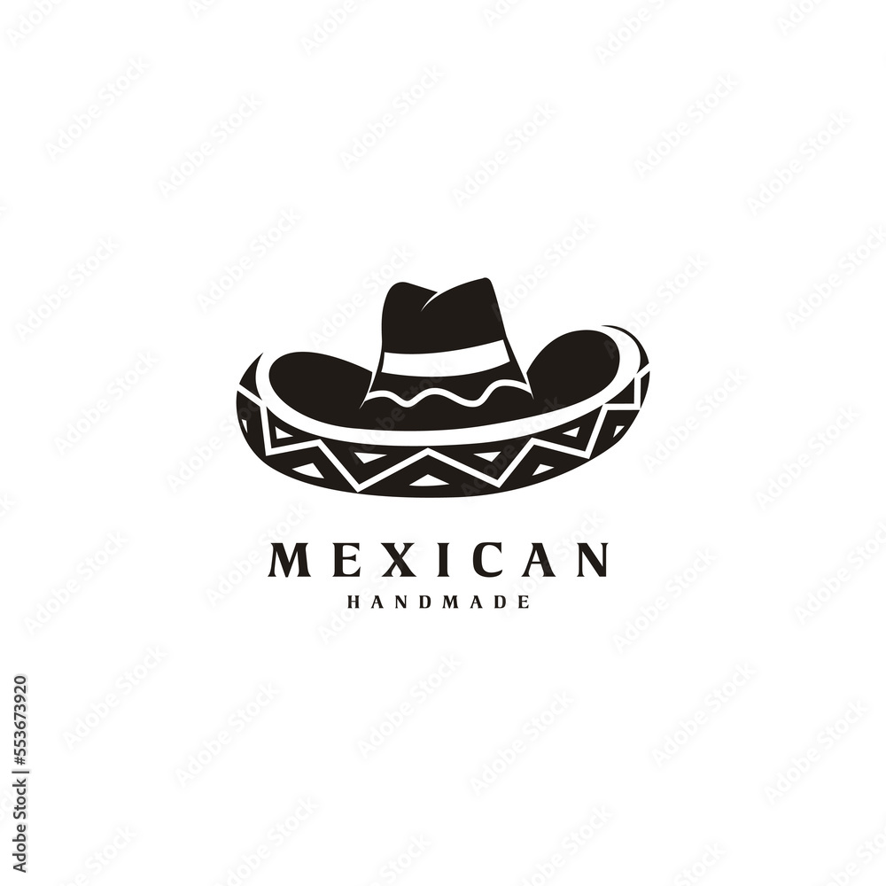 handmade sombrero mexican hat logo design handmade sombrero mexican hat logo design