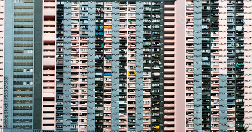 Facade of modern apartment building photo