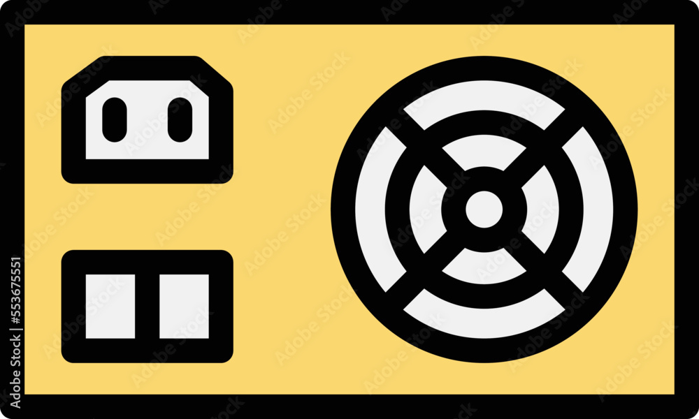 Power Supply Vector Icon Design Illustration Power Supply Vector Icon Design Illustration