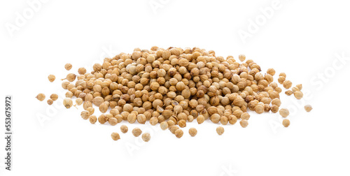 Coriander seeds isolated on transparent png