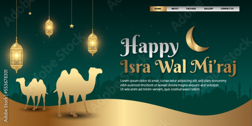 Landing Page For Islamic Backround Isra Mi'raj