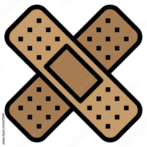 bandage filled outline icon
