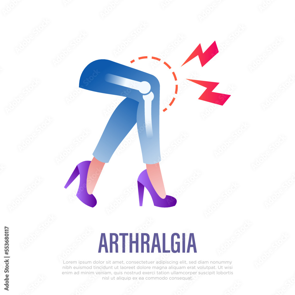 arthralgia-joint-pain-thin-line-icon-woman-legs-post-covid-syndrome