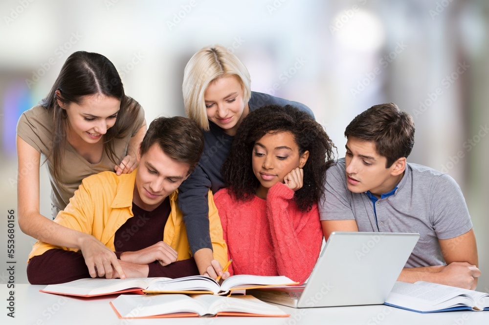 Young smart student study, school concept Young smart student study, school concept