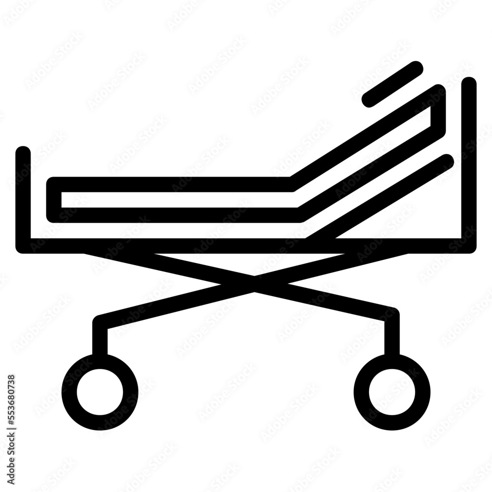 hospital bed outline icon hospital bed outline icon