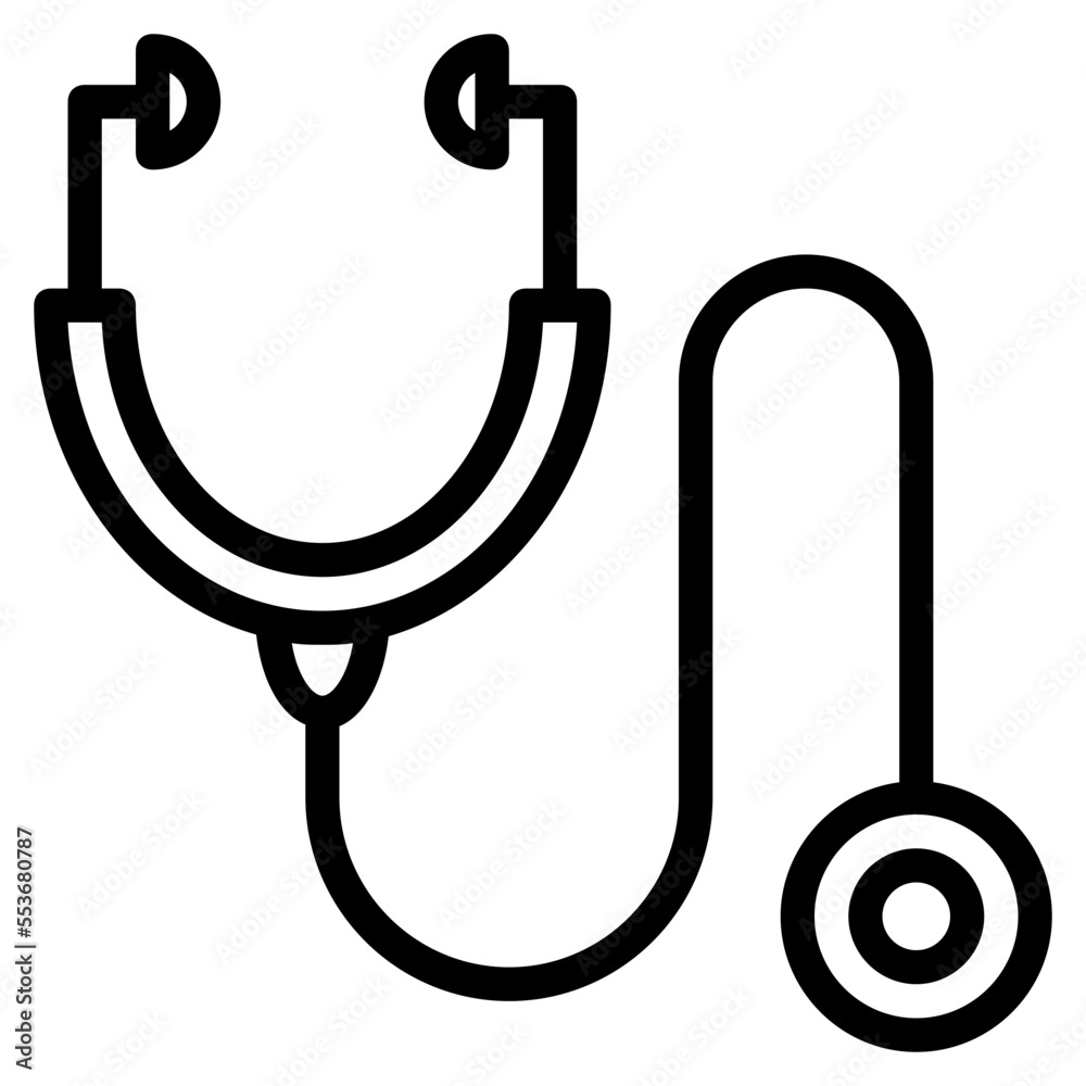 stethoscope outline icon stethoscope outline icon