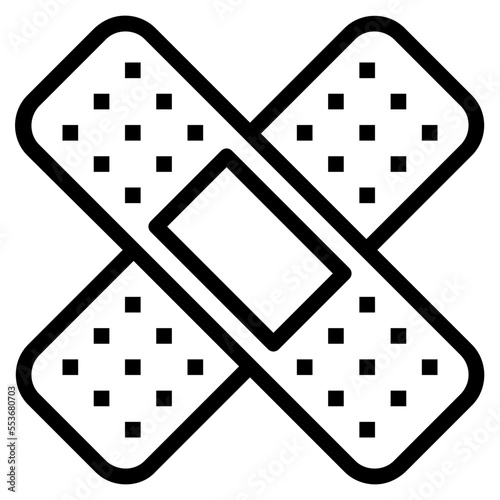 bandage outline icon