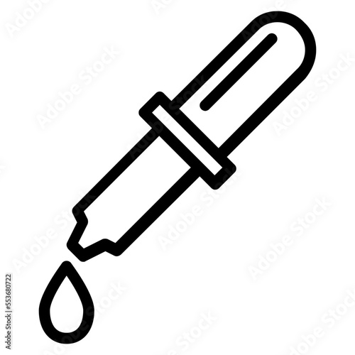 Dropper outline icon