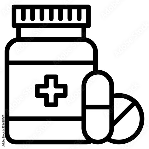 pills outline icon