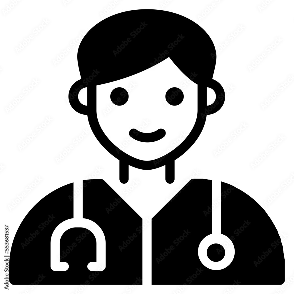 doctor glyph icon
