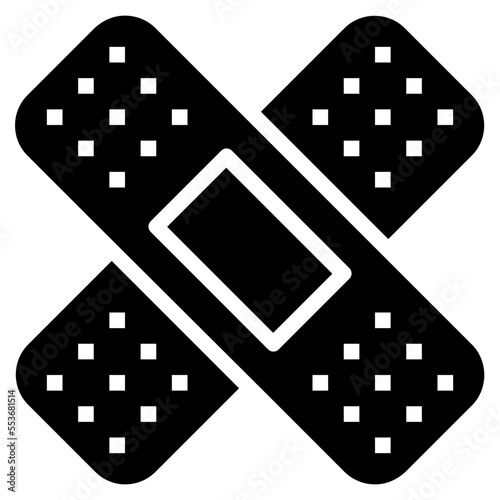 bandage glyph icon