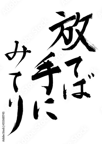 放てば手にみてり