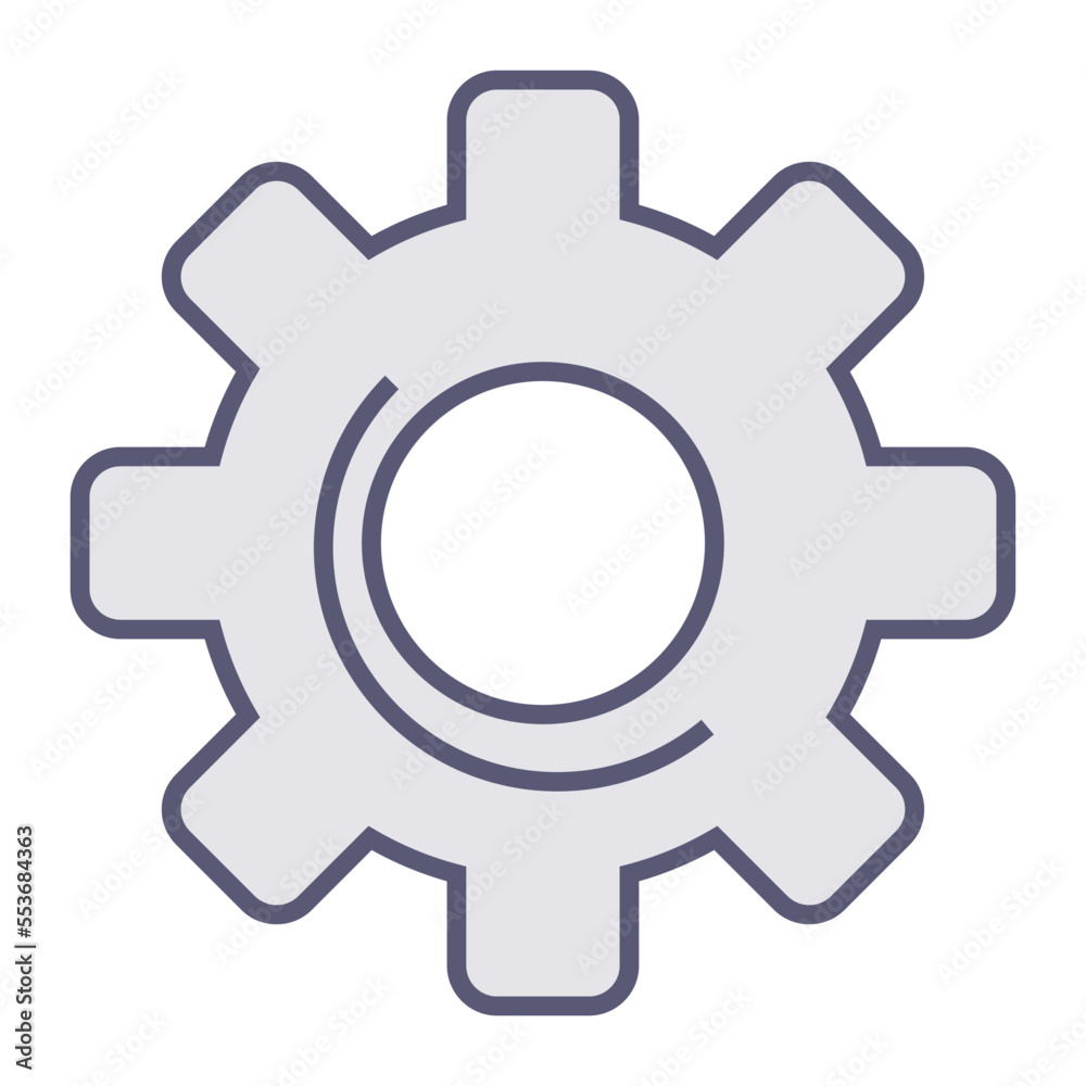 Gear mechanism, processing or loading icon, progress vector Gear mechanism, processing or loading icon, progress vector