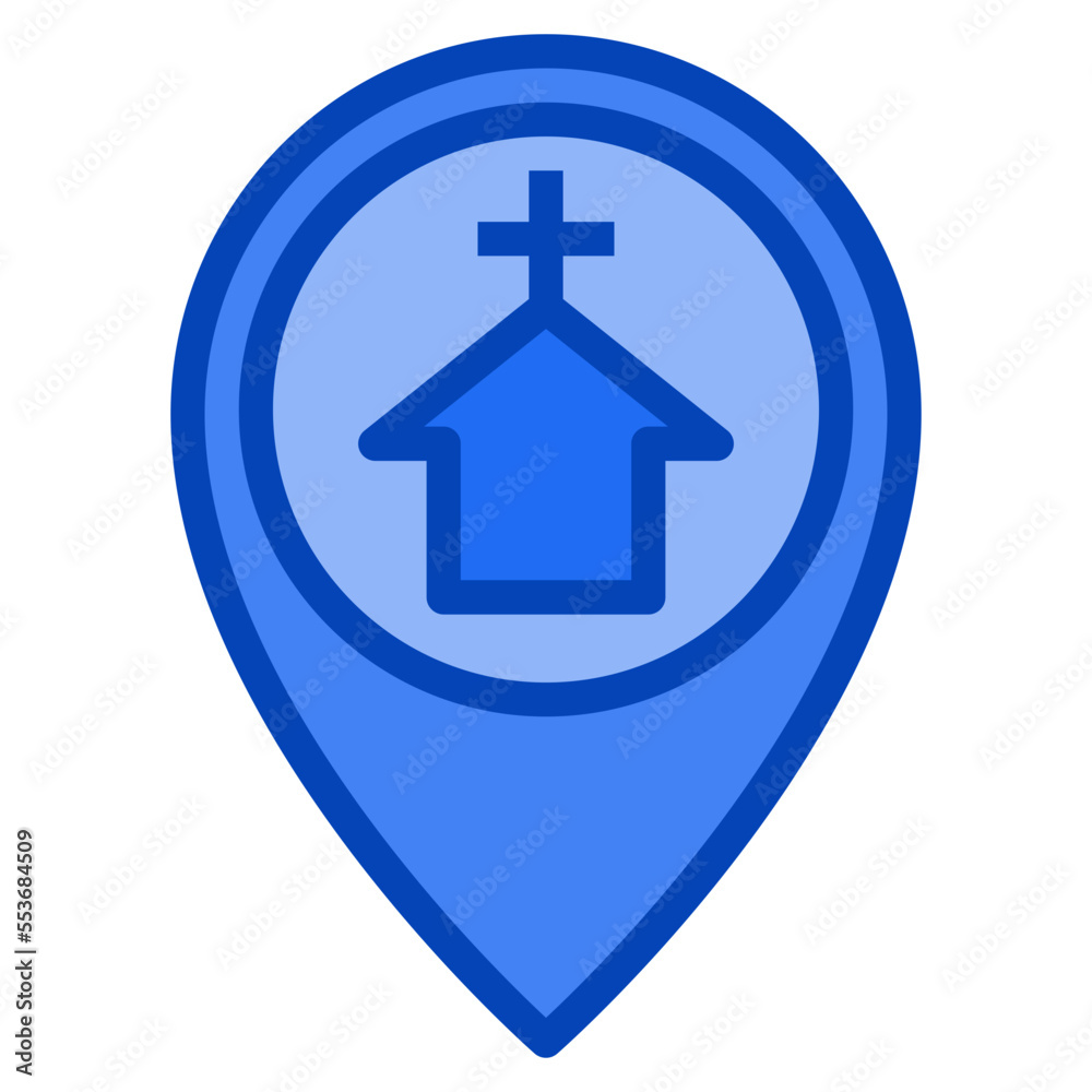 church blue icon