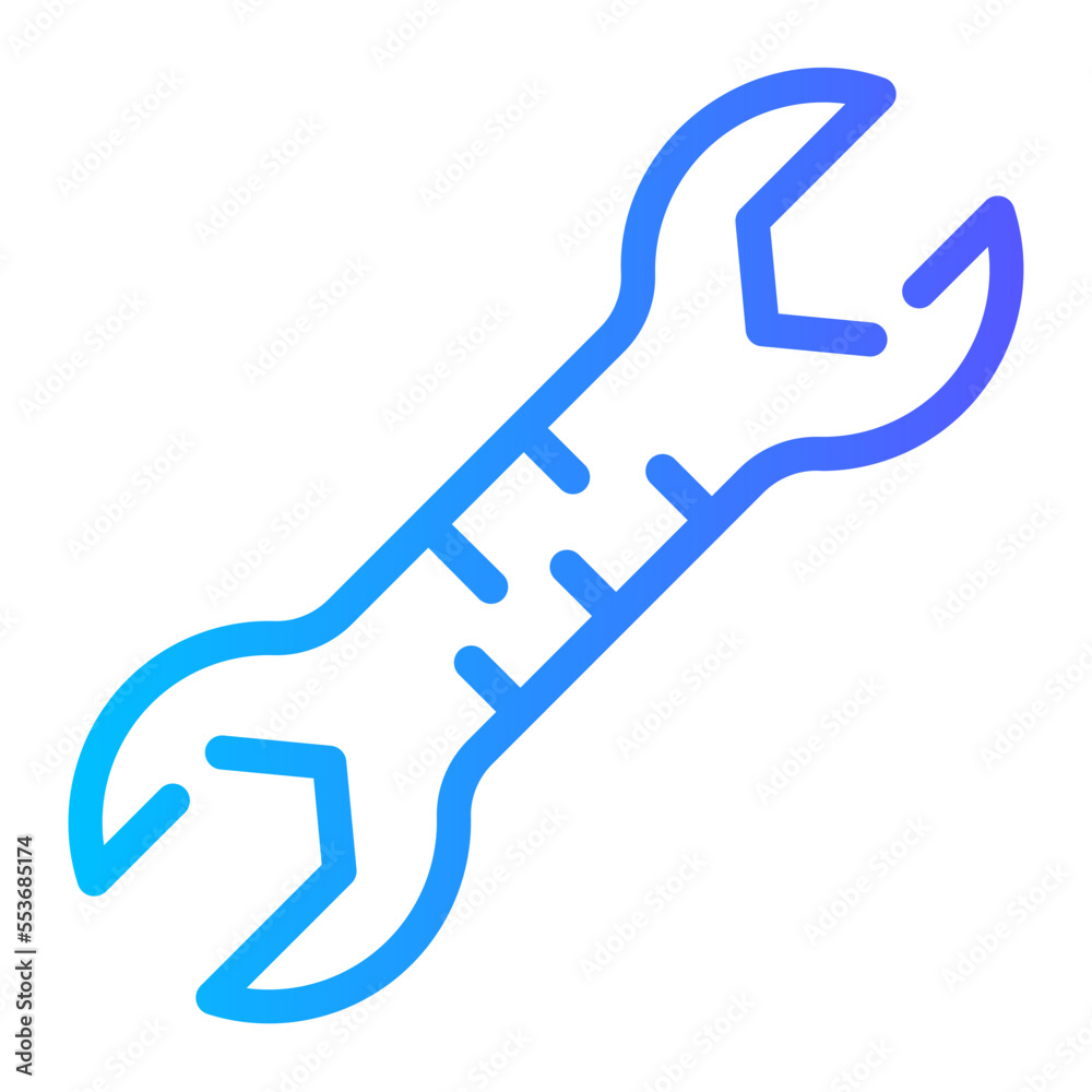 wrench gradient icon wrench gradient icon