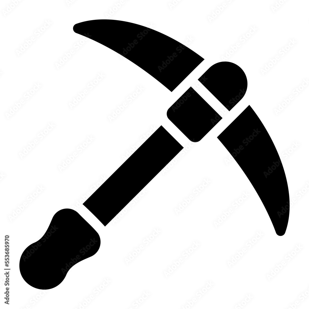pickaxe glyph icon pickaxe glyph icon