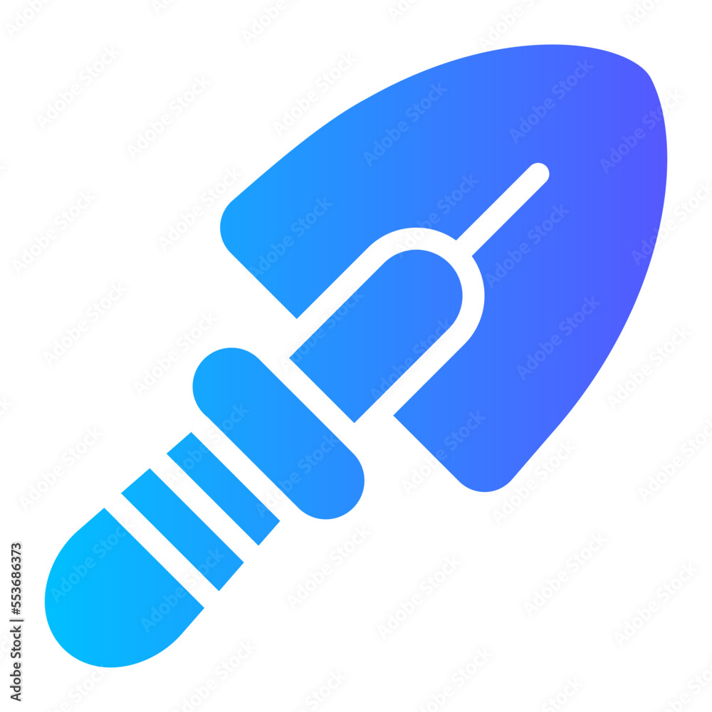 shovel gradient icon shovel gradient icon