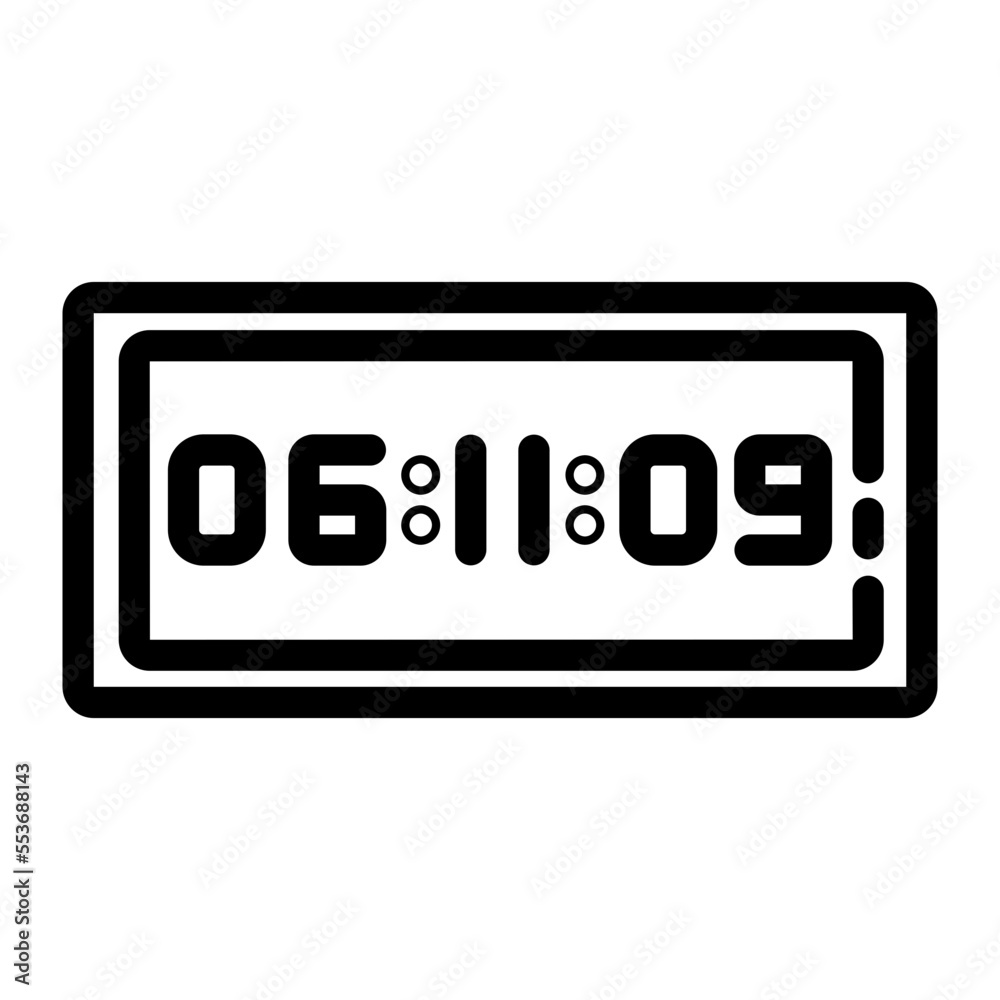 digital clock icon digital clock icon