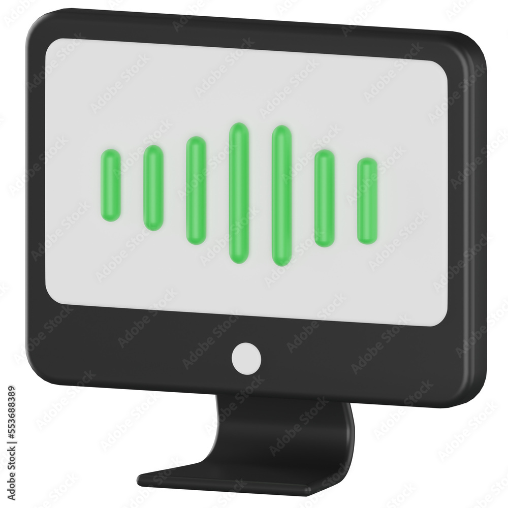 online radio frequency 3d render icon transparent background online radio frequency 3d render icon transparent background