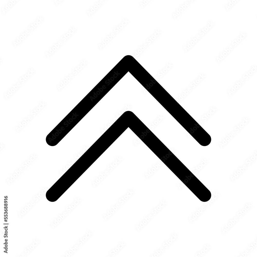 Swipe up icon isolate on transparent background. Swipe up icon isolate on transparent background.