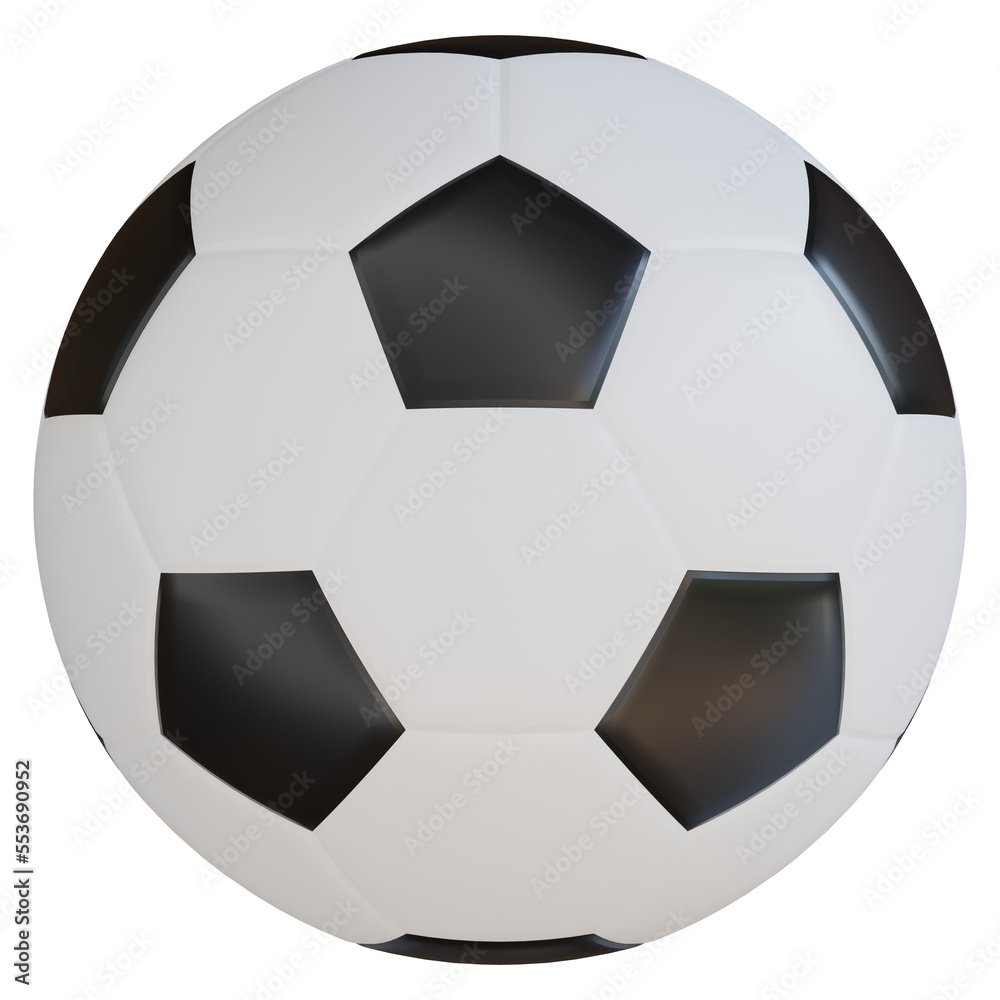 soccer ball 3d render icon soccer ball 3d render icon