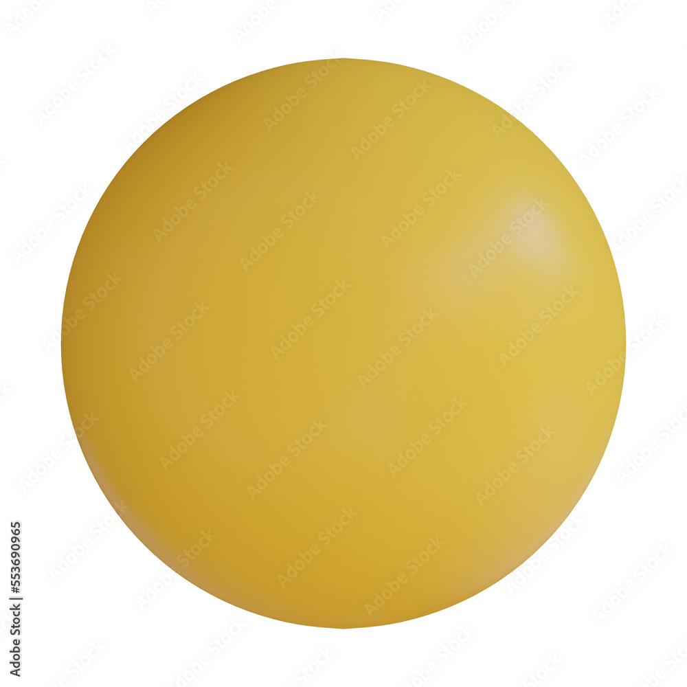 table tennis ball 3d render icon