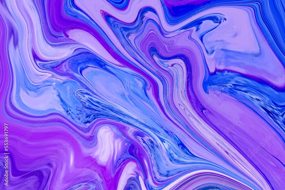 Vector abstract fluid colorful liquid marble paint background