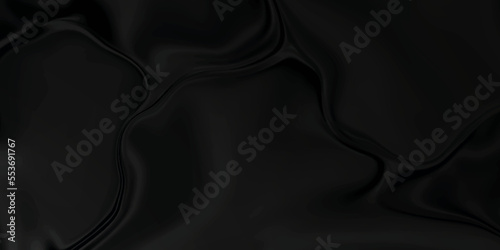 Black satin background texture . abstract background luxury cloth or liquid wave or wavy folds of grunge silk texture material or smooth luxurious . soft clothing .