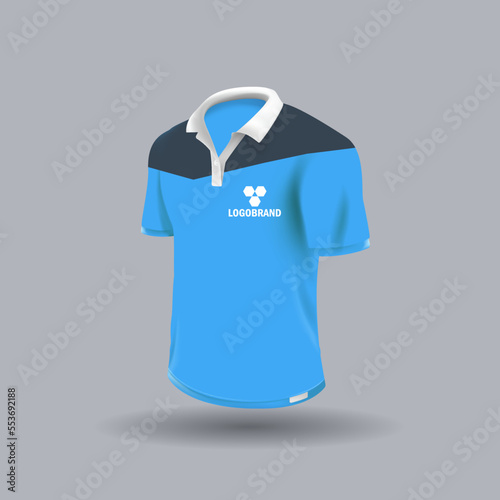 Vector polo t shirt design shirt mockup