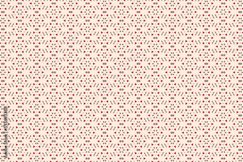 Vector seamless decorative geometric shapes pattern background