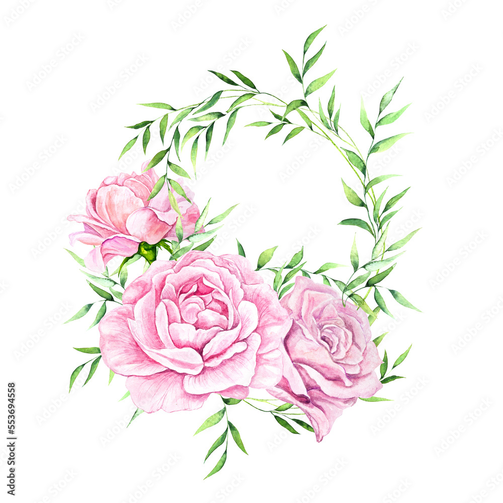 bouquet of pink roses