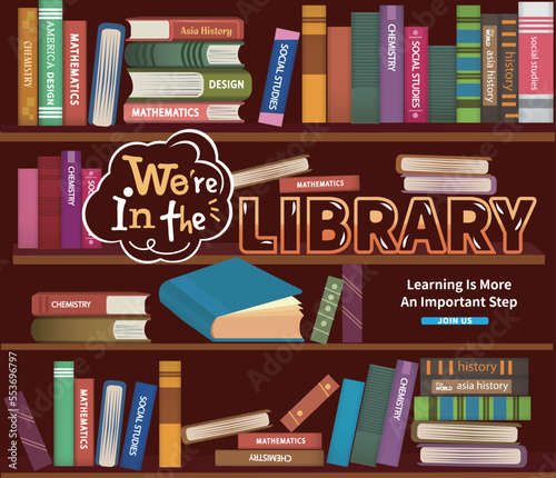 we are in the library