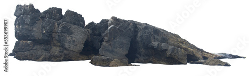 Photos Isolated PNG cutout of a rock on a transparent background, ideal for photobashin