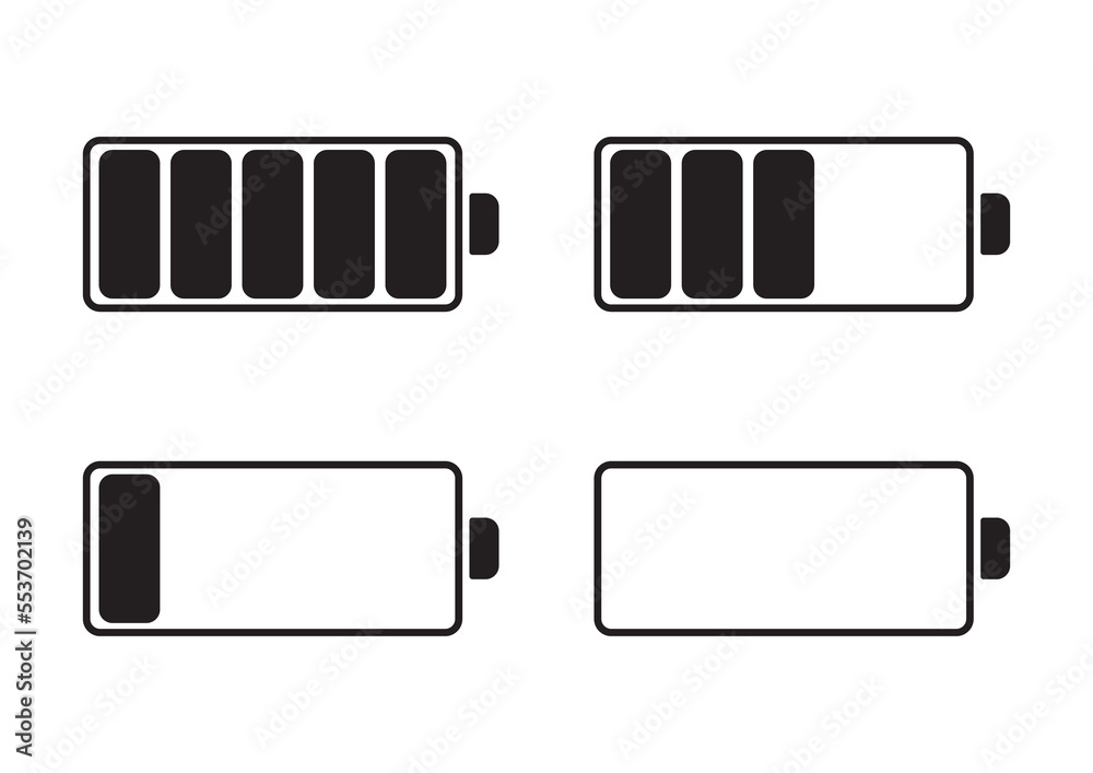 Battery charge icons.