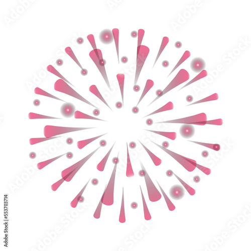 Pink shine bright firework