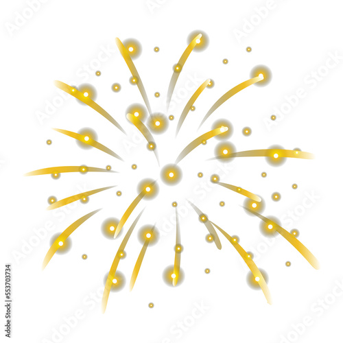 golden shine bright firework