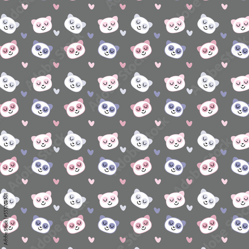 seamless pattern with monsters