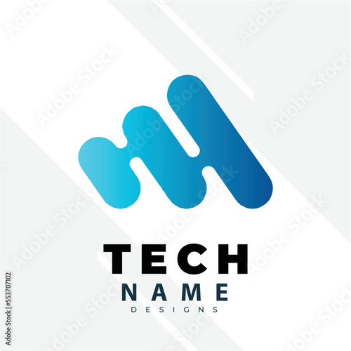 Tecnology Logo Design Inspiration. Logo vector template. Abstract tecnology logo design with creative concept premium vector