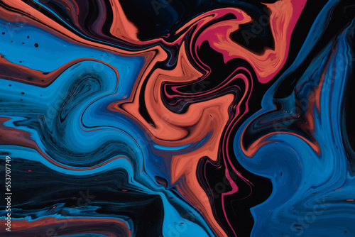 Vector abstract fluid colorful liquid marble paint background