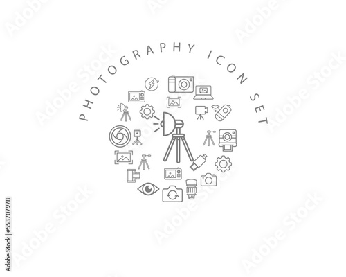 Vector photography icon set