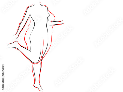 Vector conceptual fat overweight obese female vs slim fit healthy body after weight loss or diet with muscles thin young woman isolated. Fitness, nutrition or fatness obesity, health silhouette shape
