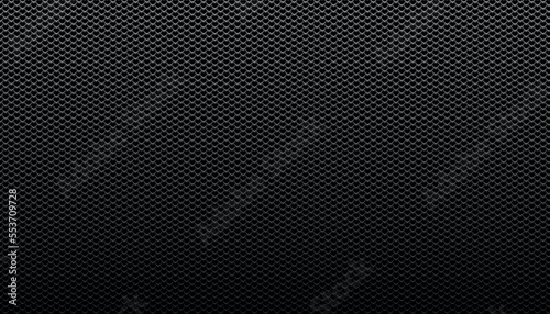 Futuristic metal background. Monochrome vector. Dark texture background. Metal perforated 