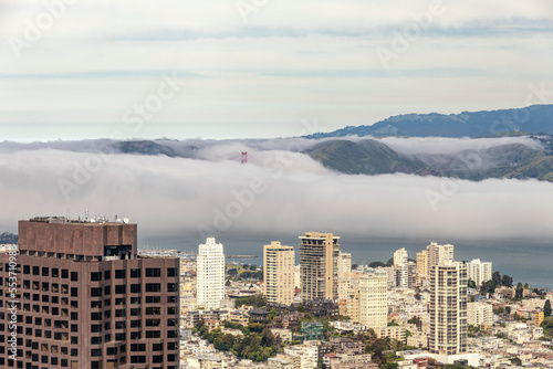 Canvas Print Golden Gate Bridge in the Mist