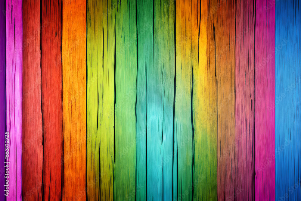 Rainbow Wood Background, colorful Wood Background, Wood Background ...